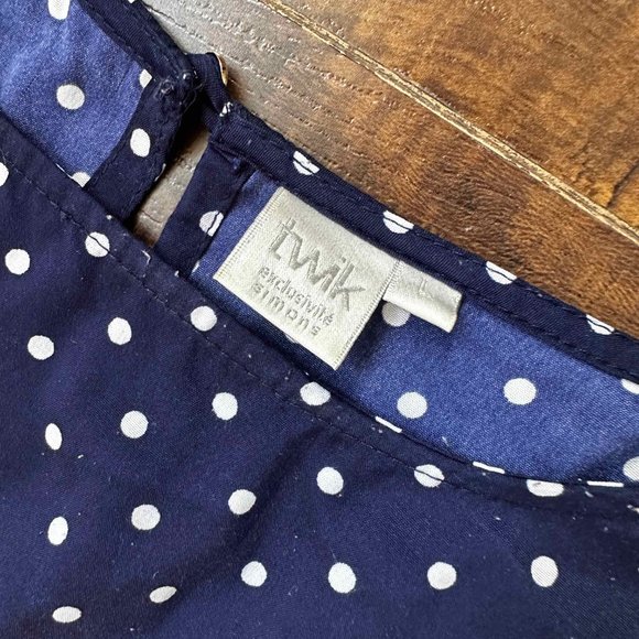 Blue dot Summer Dress Large - Picture 3 of 3